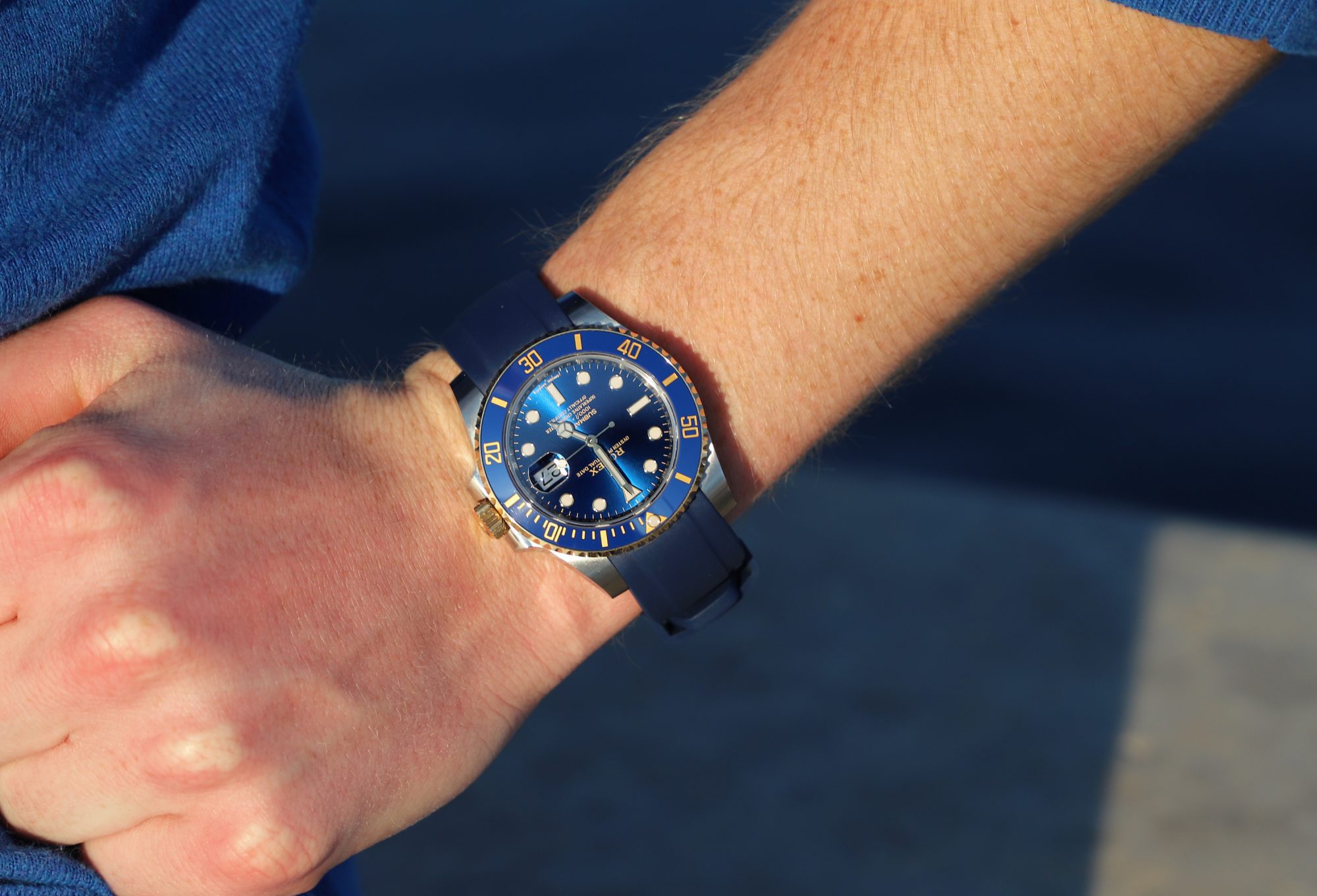 Rolex Submariner 116613LB wristshot