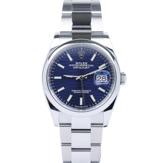 Rolex Datejust 36 126200 Blue Motif Dial Fullset 2022