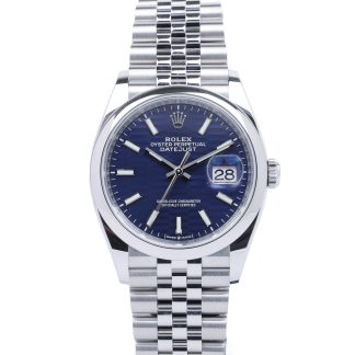 Rolex Datejust 36 126200 Blue Motif Dial Jubilee Unworn 2022