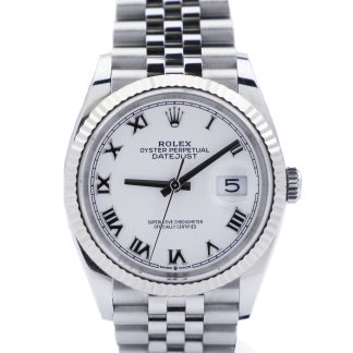 Rolex Datejust 36mm White Roman Jubilee 126234 2022