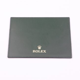 Original Rolex Leather Warranty Cardholder (Old Generation Dark Green)