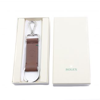 rolex leather keyring