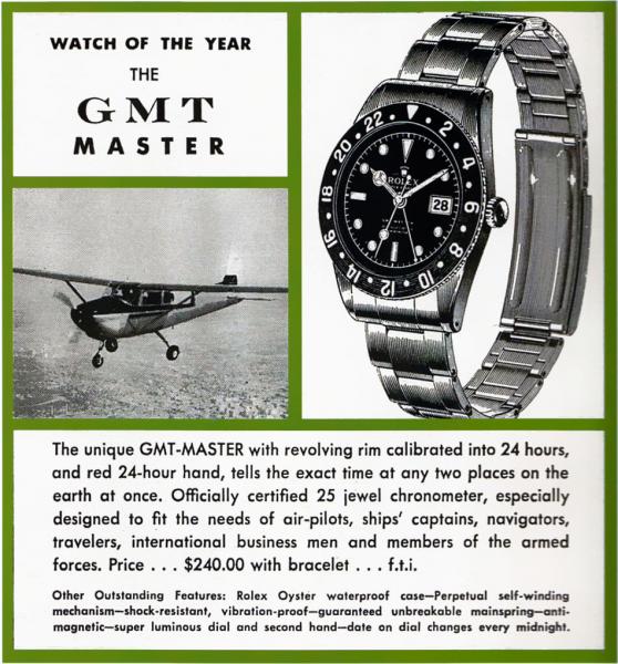 Rolex GMT-Master advertisement