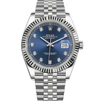 Rolex Datejust 41mm Blue Diamond Dial Jubilee 126334 Unworn 2021